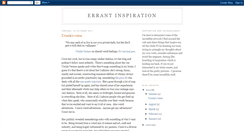 Desktop Screenshot of errant-inspiration.blogspot.com
