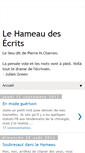 Mobile Screenshot of hameaudesecrits.blogspot.com