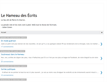 Tablet Screenshot of hameaudesecrits.blogspot.com