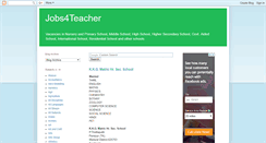 Desktop Screenshot of jobs4teacher.blogspot.com