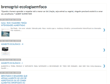 Tablet Screenshot of ecologiaemfoco.blogspot.com