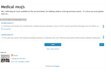 Tablet Screenshot of medicalpgmcq.blogspot.com