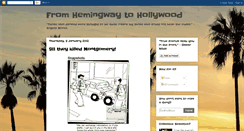 Desktop Screenshot of fromhemingwaytohollywood.blogspot.com