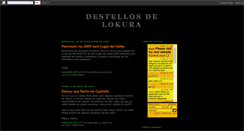 Desktop Screenshot of destellosdelokura.blogspot.com