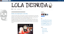 Desktop Screenshot of loladesnuda.blogspot.com