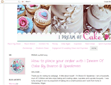 Tablet Screenshot of i-dream-of-cake.blogspot.com