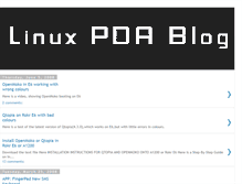 Tablet Screenshot of linuxpdablog.blogspot.com