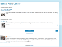 Tablet Screenshot of bonniekickedcancer.blogspot.com