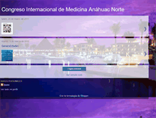 Tablet Screenshot of congresomedicinanahuac.blogspot.com