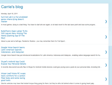 Tablet Screenshot of carrieleuck.blogspot.com