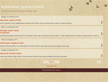 Tablet Screenshot of keburukanagamakristen.blogspot.com