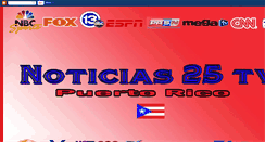 Desktop Screenshot of noticias25tv.blogspot.com