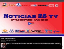 Tablet Screenshot of noticias25tv.blogspot.com