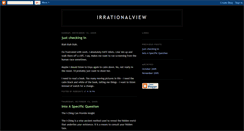 Desktop Screenshot of irrationalview.blogspot.com