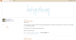 Desktop Screenshot of jenmeyerart.blogspot.com