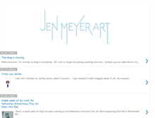 Tablet Screenshot of jenmeyerart.blogspot.com