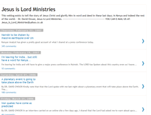 Tablet Screenshot of jesusislordministries.blogspot.com