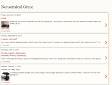 Tablet Screenshot of nonsensicalgrace.blogspot.com