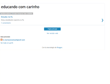 Tablet Screenshot of educandocomcarinho.blogspot.com