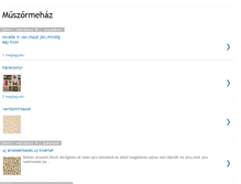 Tablet Screenshot of muszormehaz.blogspot.com