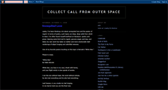 Desktop Screenshot of collectcallfromouterspace.blogspot.com