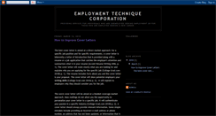 Desktop Screenshot of employmenttechniquecorporation.blogspot.com