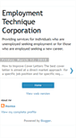 Mobile Screenshot of employmenttechniquecorporation.blogspot.com