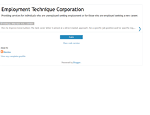 Tablet Screenshot of employmenttechniquecorporation.blogspot.com