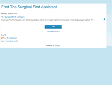 Tablet Screenshot of fredtheassistant.blogspot.com