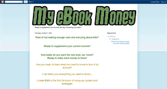 Desktop Screenshot of myebookmoney.blogspot.com