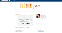 Desktop Screenshot of beebeegrace.blogspot.com