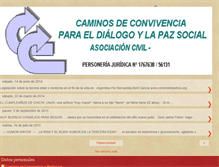 Tablet Screenshot of caminosdeconvivencia.blogspot.com