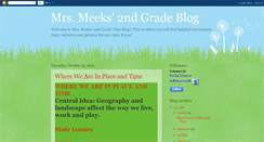 Desktop Screenshot of mrsmeeks2ndgrade.blogspot.com