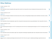 Tablet Screenshot of missmathew.blogspot.com