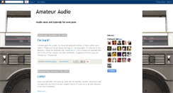Desktop Screenshot of amateuraudio.blogspot.com