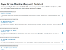 Tablet Screenshot of joycegreenhospitalrevisited.blogspot.com