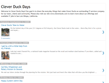 Tablet Screenshot of cleverduckdays.blogspot.com