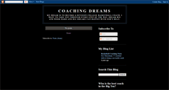 Desktop Screenshot of coachingdreams.blogspot.com