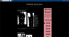 Desktop Screenshot of horrorboutique.blogspot.com