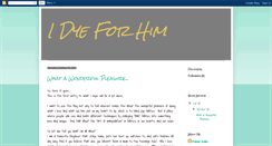 Desktop Screenshot of idyeforhim.blogspot.com