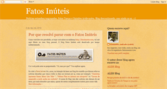 Desktop Screenshot of fatosinuteis.blogspot.com