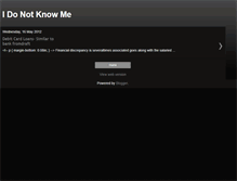 Tablet Screenshot of idonotknowme.blogspot.com
