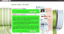 Desktop Screenshot of lemonjuiceitsfree.blogspot.com