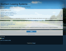 Tablet Screenshot of northern-leasing-systems.blogspot.com