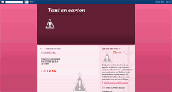 Desktop Screenshot of faittoutencarton.blogspot.com