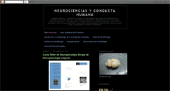 Desktop Screenshot of neurocienciasyconductahumana.blogspot.com