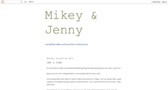 Desktop Screenshot of mikeyandjenny.blogspot.com