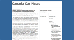 Desktop Screenshot of canadacarnews.blogspot.com