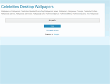 Tablet Screenshot of celebrities-desktop-wallpapers.blogspot.com