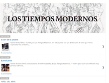 Tablet Screenshot of lostiemposmodernos.blogspot.com